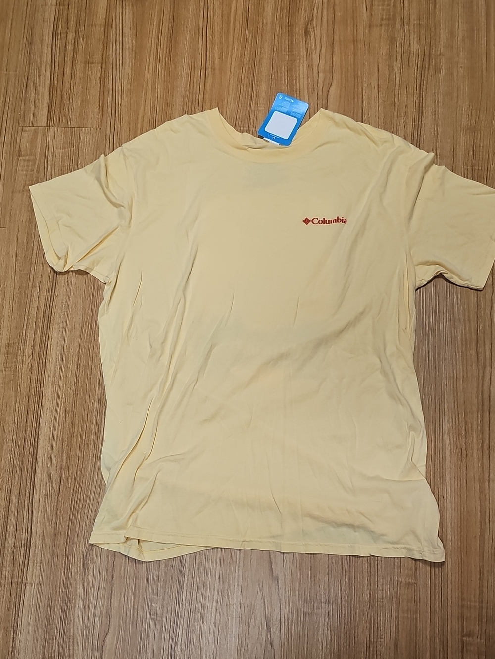 Men's Casual Yellow Crew Neck T‑Shirt Size XL